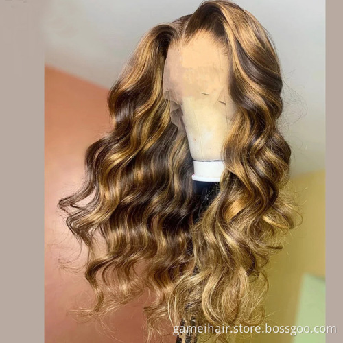 For Black Women Cheap Hd Full Lace Front Human Hair Wig Raw Indian Virgin Natural Hair Loose Wave Transparent Lace Closure Wig